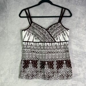 Vtg y2k Ann Taylor babydoll top Sz 8 Brown Forest fairy goblin cottagecore boho